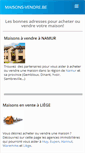 Mobile Screenshot of maisons-vendre.be