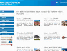 Tablet Screenshot of maisons-vendre.be
